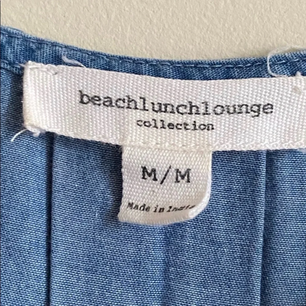 Beachlunchlounge Chambray Embroidery Dress M - Picture 7 of 7